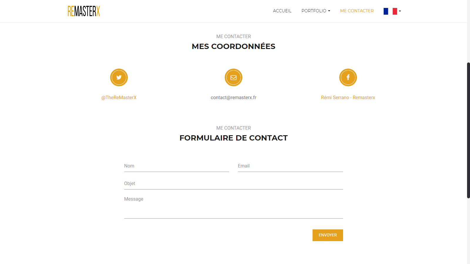 Projet Ancien Portfolio