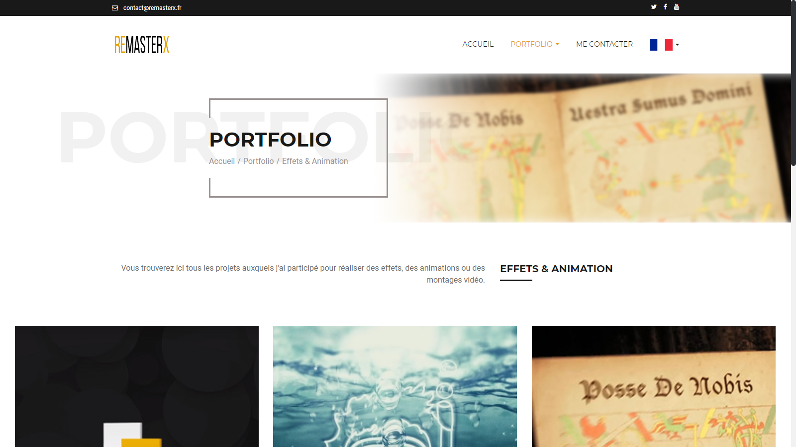 Projet Ancien Portfolio